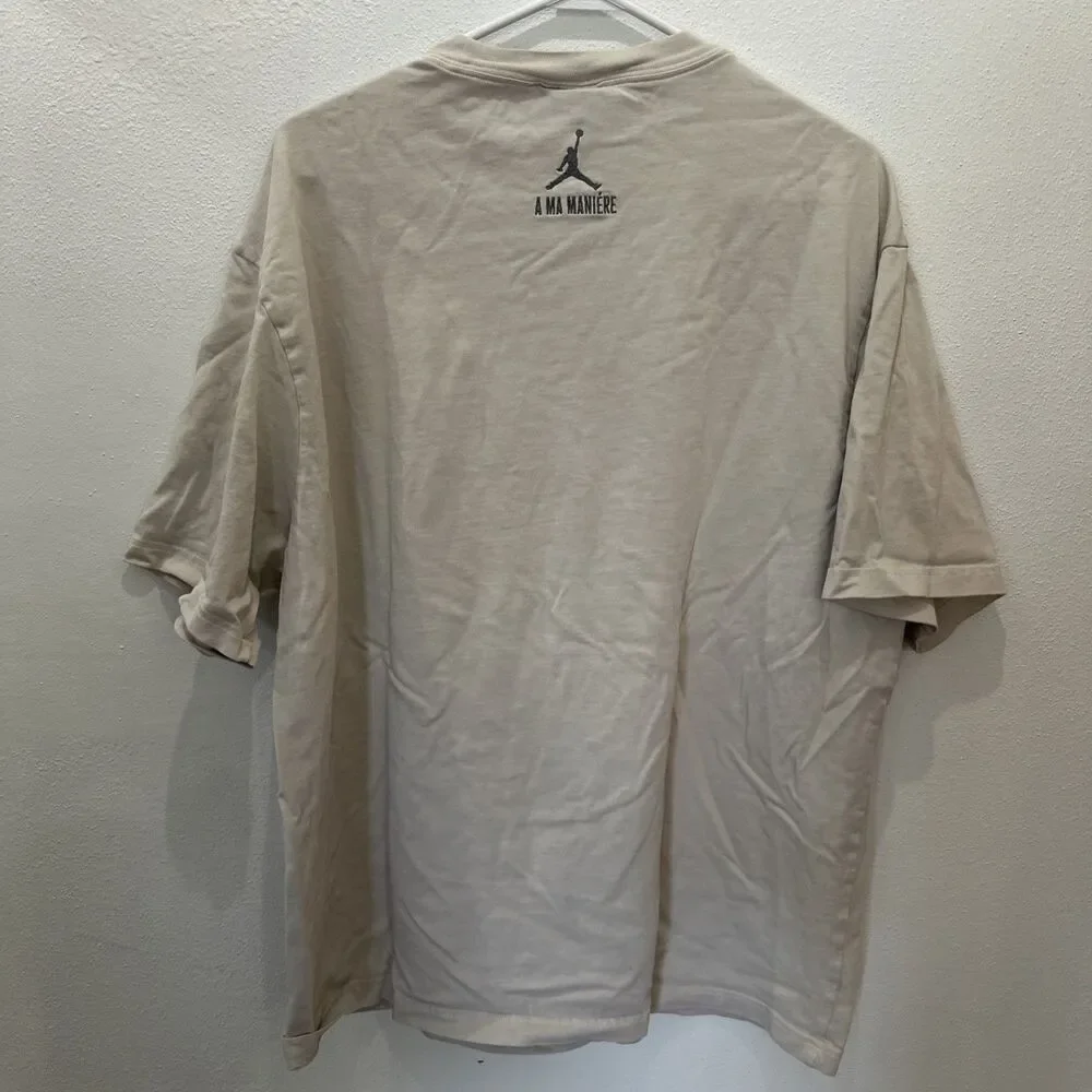 Air Jordan x A Ma Maniere Men’s Short Sleeve T-Shirt Cream XL CV3440-292